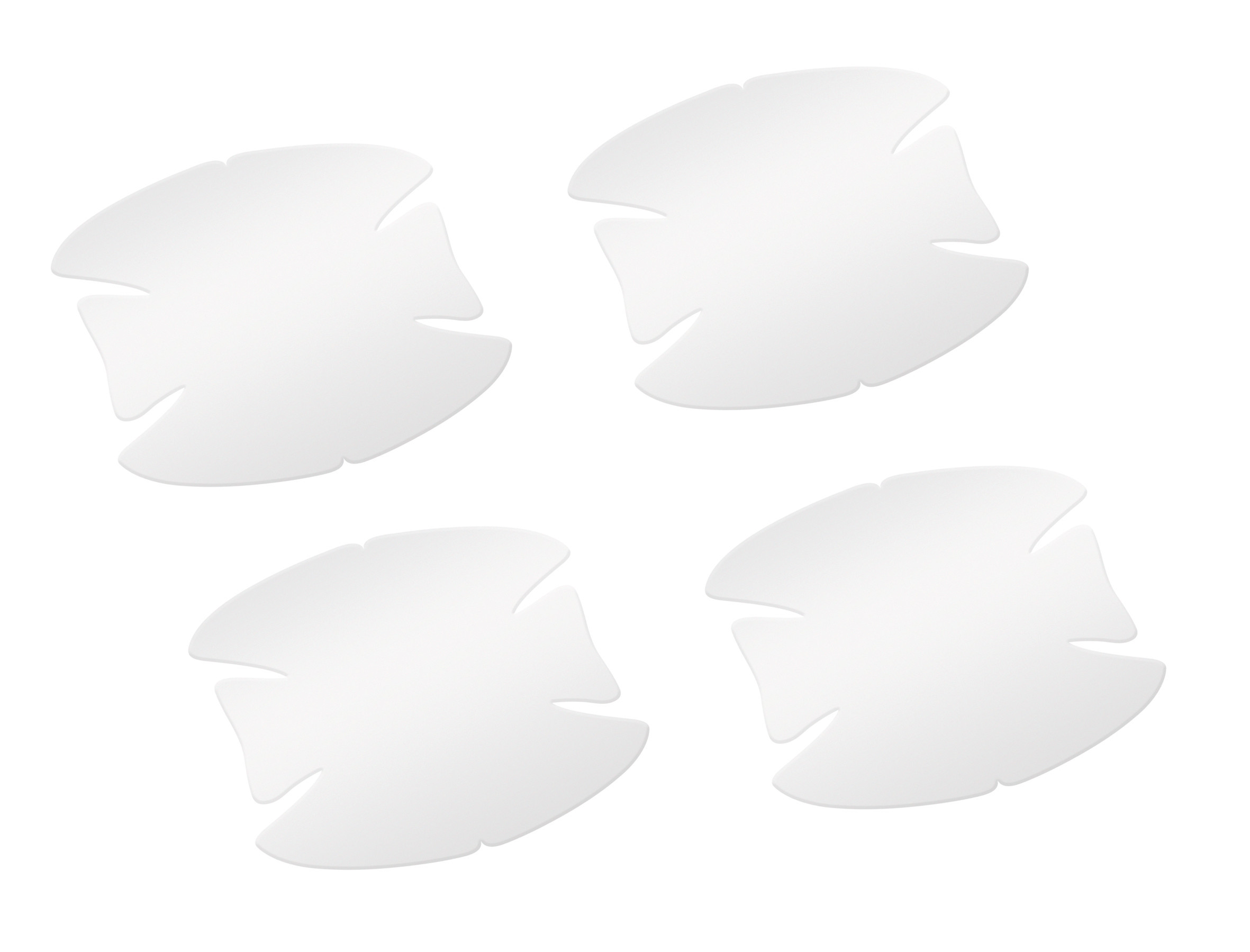 Pellicole antigraffio per incavi maniglie, set 4 pz - 8x8 cm