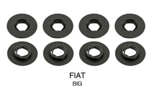 Set 4 clip fissaggio tappeti - Grande - Fiat