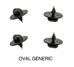 Set 4 clip fissaggio tappeti - Ovale - Universale