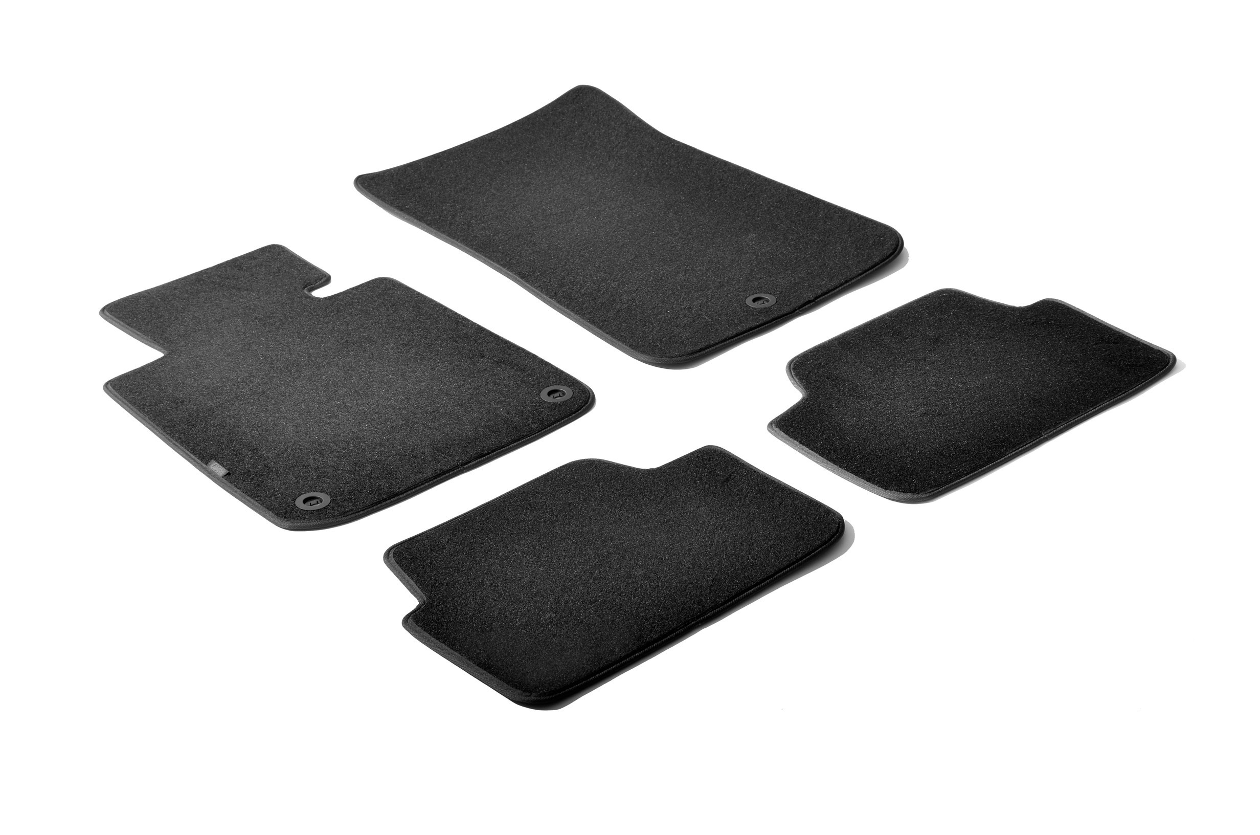 Set tappeti su misura in moquette - compatibile per Bmw Serie 1 (E81) (03/07>06/12) - Bmw Serie 1 (E87) (09/04>08/11) - Bmw Serie 1 Cabrio (E88) (03/08>09/11) - Bmw Serie 1 Coupè (E82) (09/07>12/13)