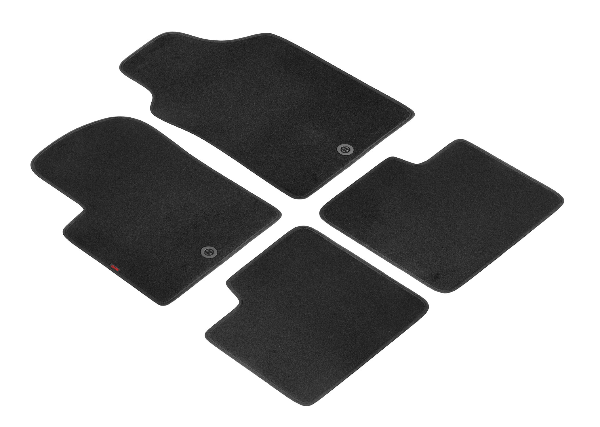 Set tappeti su misura in moquette - compatibile per Abarth 500 (07/08>05/16) - Abarth 500C (06/10>05/16) - Abarth 595 (06/16>08/24) - Abarth 695 Biposto (12/14>12/17) - Fiat 500 (07/07>06/19) 1 fix lato guida - Fiat 500C (07/09>06/15) - Fiat 500 Hybrid (07/19>11/24) 1 fix lato guida