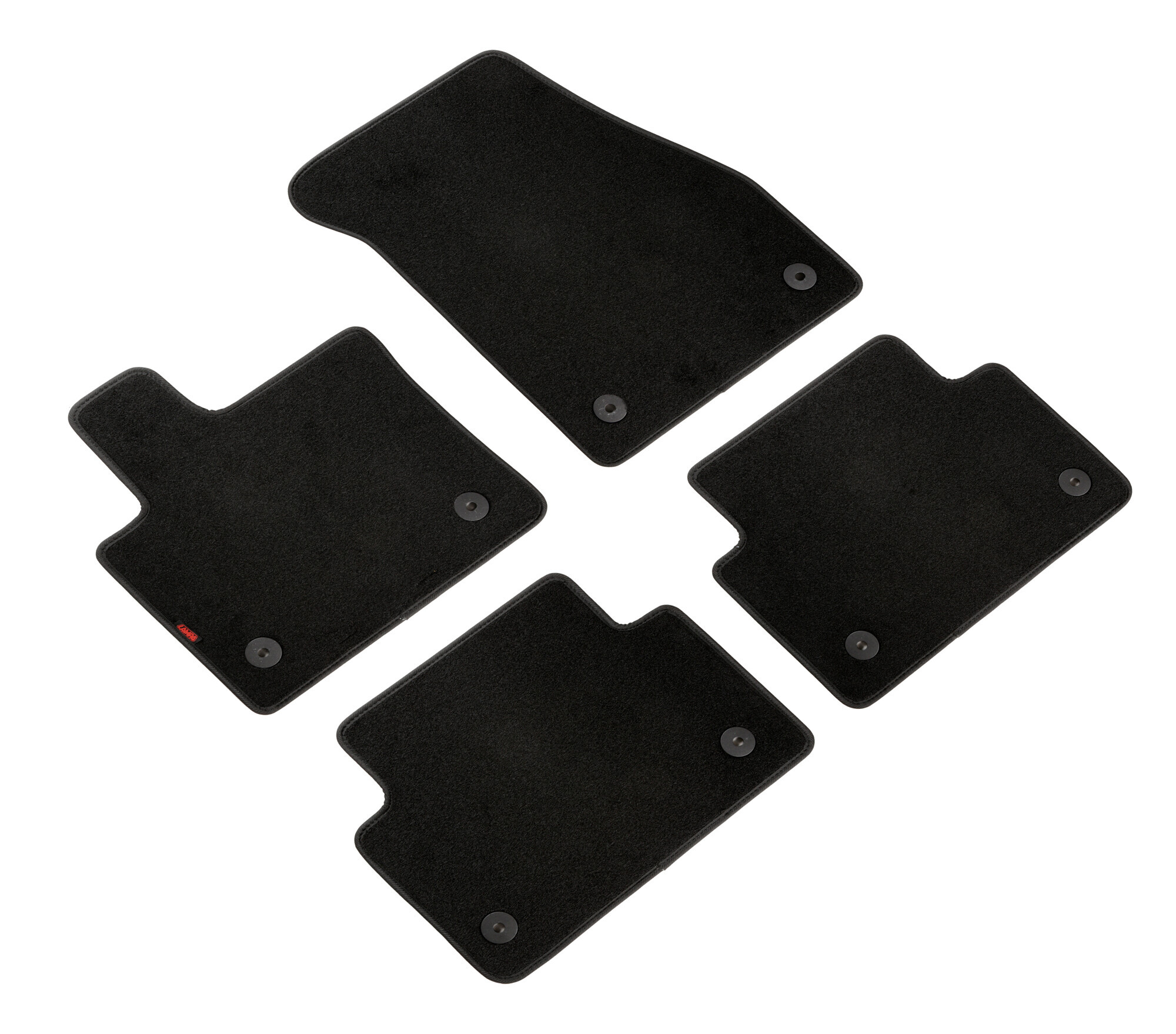 Set tappeti su misura in moquette - compatibile per Land Rover Evoque (01/19>) 1 Set tappeti su misura in moquette - compatibile per Land Rover Evoque (01/19>)