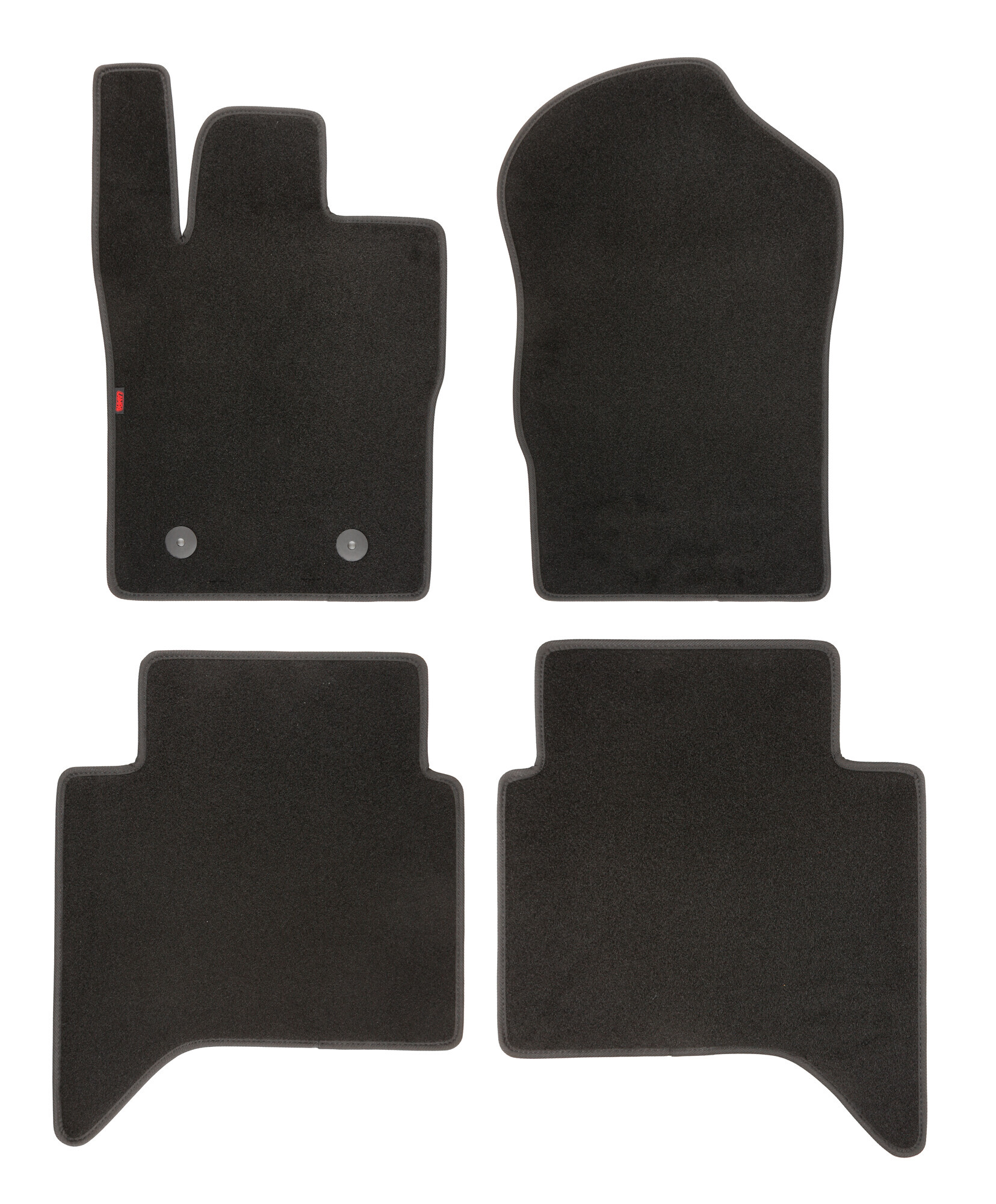 Set tappeti su misura in moquette - compatibile per Ford Ranger (05/22>) - Volkswagen Amarok (11/23>)