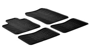 Set tappeti su misura in gomma - compatibile per  Renault Twingo (06/07>08/14)