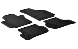 Set tappeti su misura in gomma - compatibile per  Seat Altea (04/04>12/14) -  Seat Toledo (01/05>09/09) -  Volkswagen Golf Plus (05/05>07/14)