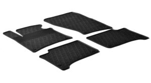 Set tappeti su misura in gomma - compatibile per Porsche Cayenne (02/10>12/17) - Volkswagen Touareg (05/10>06/18)