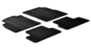 Set tappeti su misura in gomma - compatibile per Opel Astra J 4p (09/12>08/18) - Opel Astra J 5p (01/10>10/15) - Opel Astra J GTC (09/11>08/18) - Opel Astra J Sports Tourer (11/10>02/16)