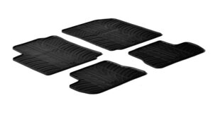 Set tappeti su misura in gomma - compatibile per  Citroen C2 (10/03>03/10)
