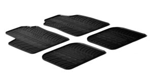Set tappeti su misura in gomma - compatibile per Fiat Panda (09/03>01/12) - Fiat Panda Classic (02/12>12/12)