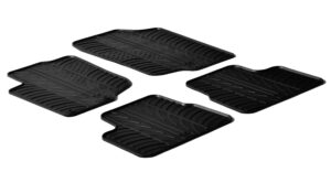 Set tappeti su misura in gomma - compatibile per Peugeot 207 3p (05/06>11/12) - Peugeot 207 5p (05/06>11/12) - Peugeot 207 cc (03/07>05/14) - Peugeot 207 Plus 3p (02/13>08/14) - Peugeot 207 Plus 5p (02/13>08/14) - Peugeot 207 sw (07/07>12/13)