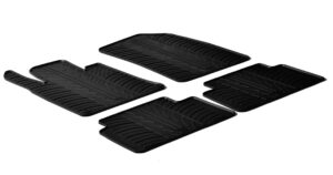 Set tappeti su misura in gomma - compatibile per  Peugeot 508 4p (03/11>05/18) -  Peugeot 508 Rxh (05/12>05/17) -  Peugeot 508 sw (03/11>05/18)