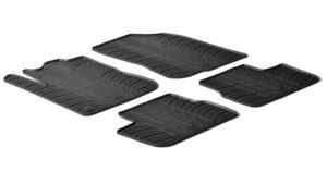 Set tappeti su misura in gomma - compatibile per Peugeot 208 3p (04/12>07/18) - Peugeot 208 5p (04/12>10/19)