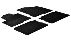 Set tappeti su misura in gomma - compatibile per Hyundai Santa Fe (03/06>09/12)