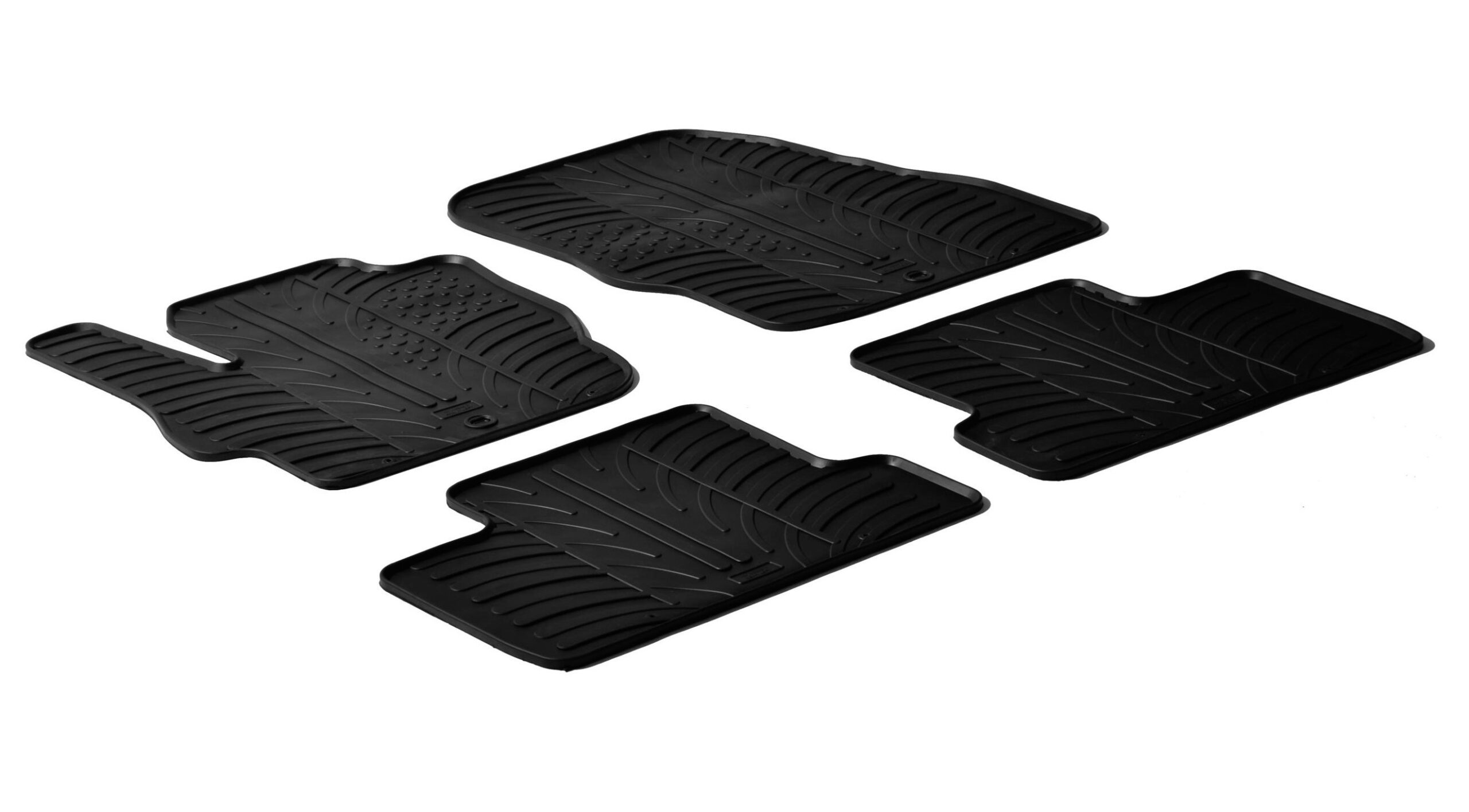 Set tappeti su misura in gomma - compatibile per Mazda 3 4p (11/10>09/13) - Mazda 3 5p (04/09>12/13)