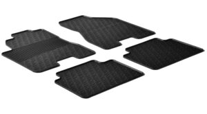 Set tappeti su misura in gomma - compatibile per  Hyundai Tucson (08/04>02/10) -  Kia Sportage (11/04>08/10)