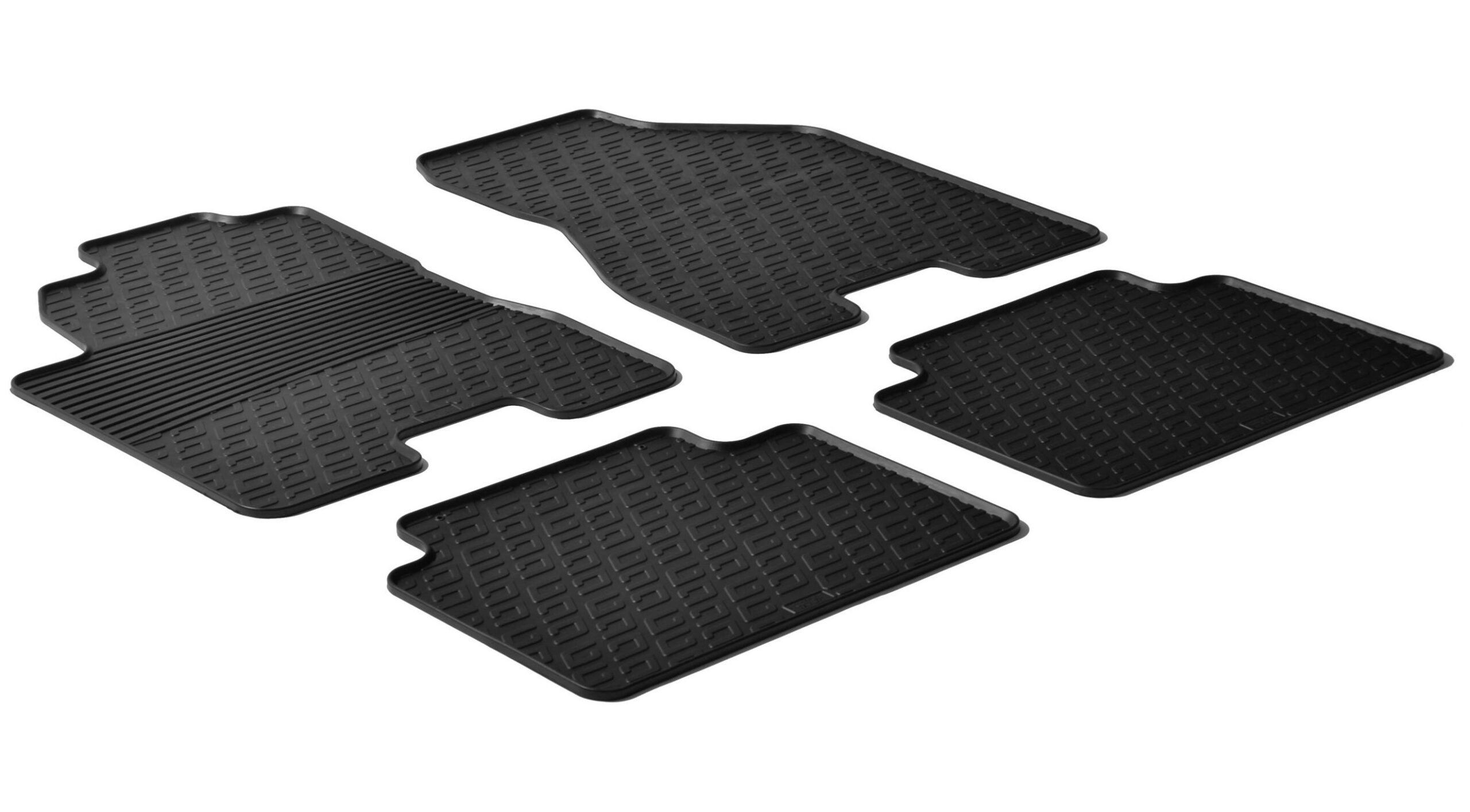 Set tappeti su misura in gomma - compatibile per Hyundai Tucson (08/04>02/10) - Kia Sportage (11/04>08/10)