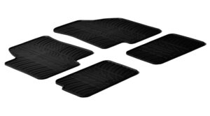 Set tappeti su misura in gomma - compatibile per  Kia Soul (03/09>12/11)