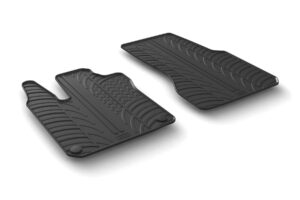 Set tappeti su misura in gomma - compatibile per  Smart Fortwo (11/14>04/24) -  Smart Fortwo Cabrio (03/16>04/24)