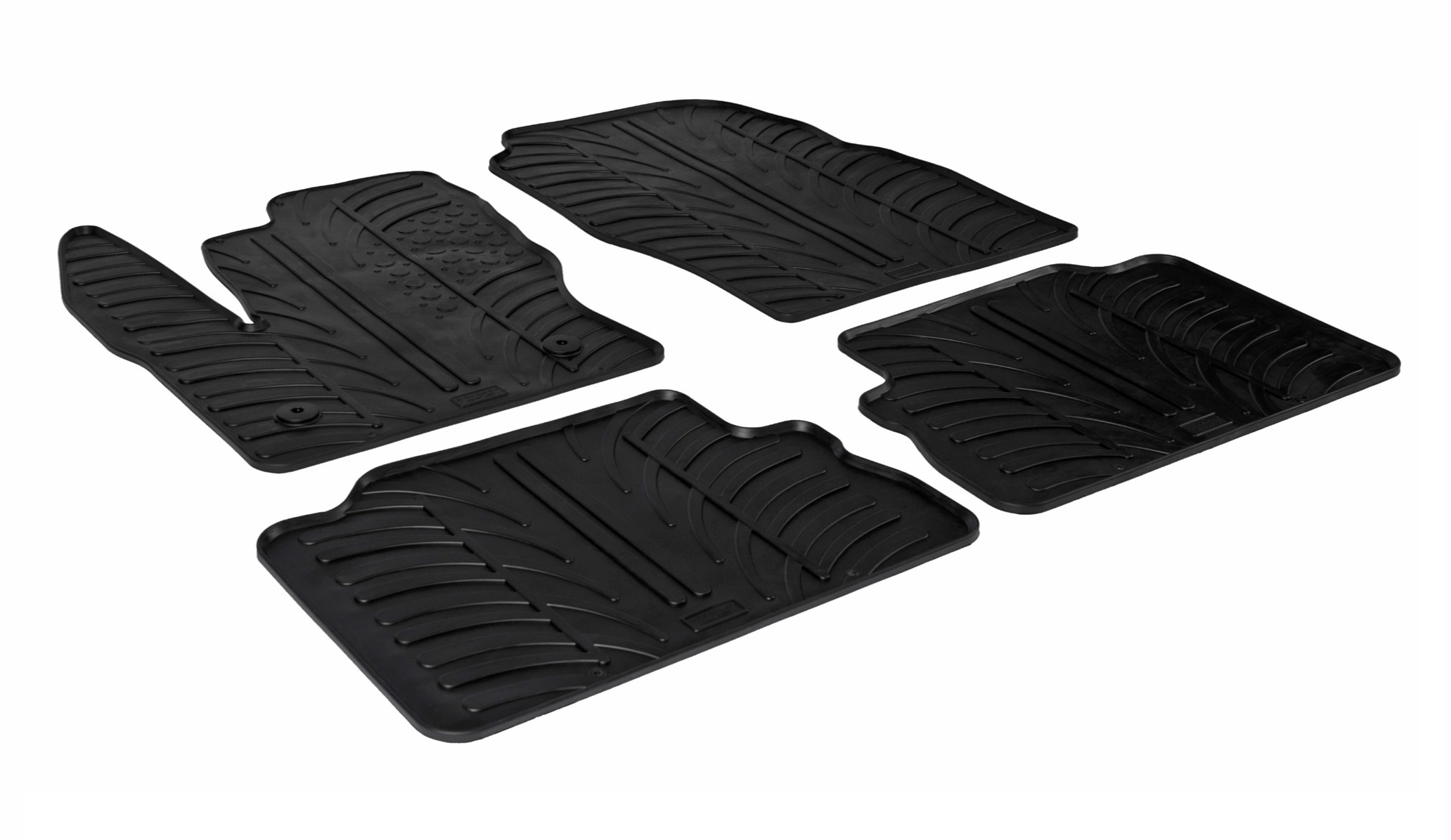 Set tappeti su misura in gomma - compatibile per Ford Kuga (03/13>10/16)