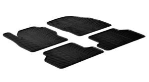 Set tappeti su misura in gomma - compatibile per  Ford Focus 3p (02/05>02/11) -  Ford Focus 5p (02/05>02/11) -  Ford Focus Wagon (02/05>05/11)