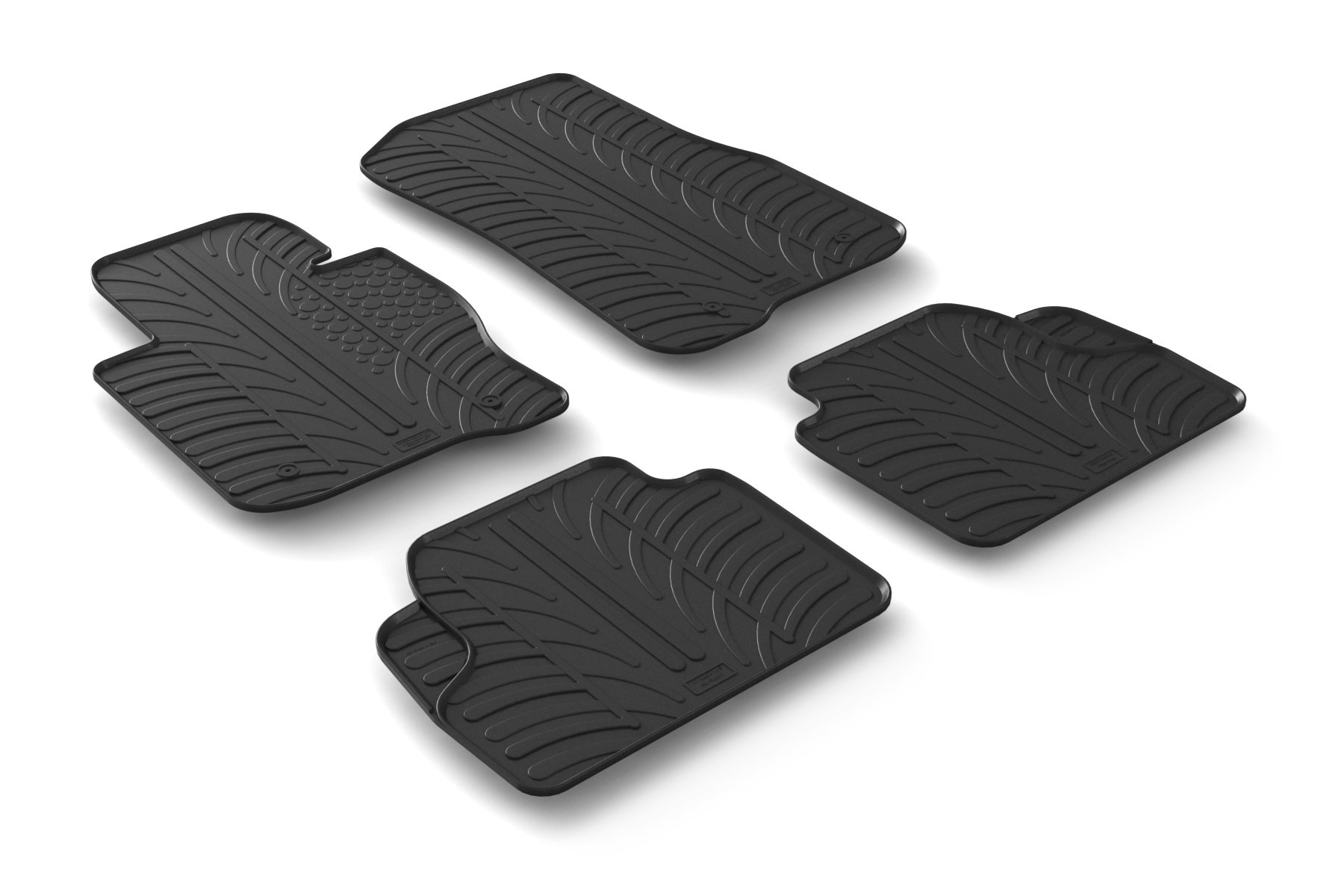 Set tappeti su misura in gomma - compatibile per Bmw Serie 4 Coupé (F32) (10/13>10/20) automatico