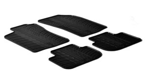 Set tappeti su misura in gomma - compatibile per Alfa Romeo 147 3p (10/00>08/08) - Alfa Romeo 147 5p (04/01>08/08) - Alfa Romeo GT (12/03>03/11)
