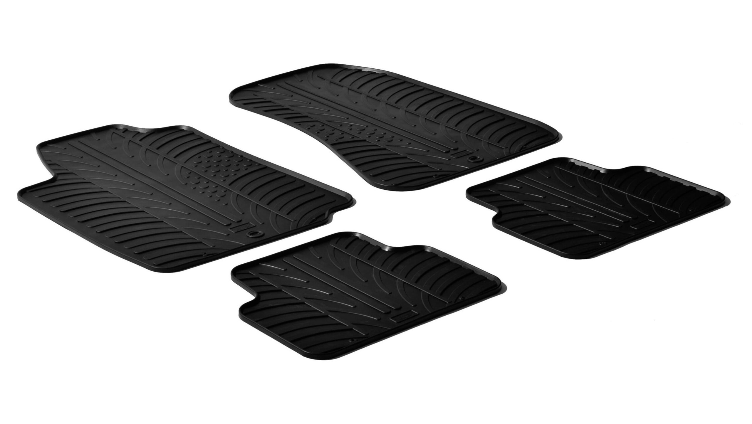 Set tappeti su misura in gomma - compatibile per Alfa Romeo 159 4p (08/05>09/13) - Alfa Romeo 159 Sportwagon (03/06>09/13)