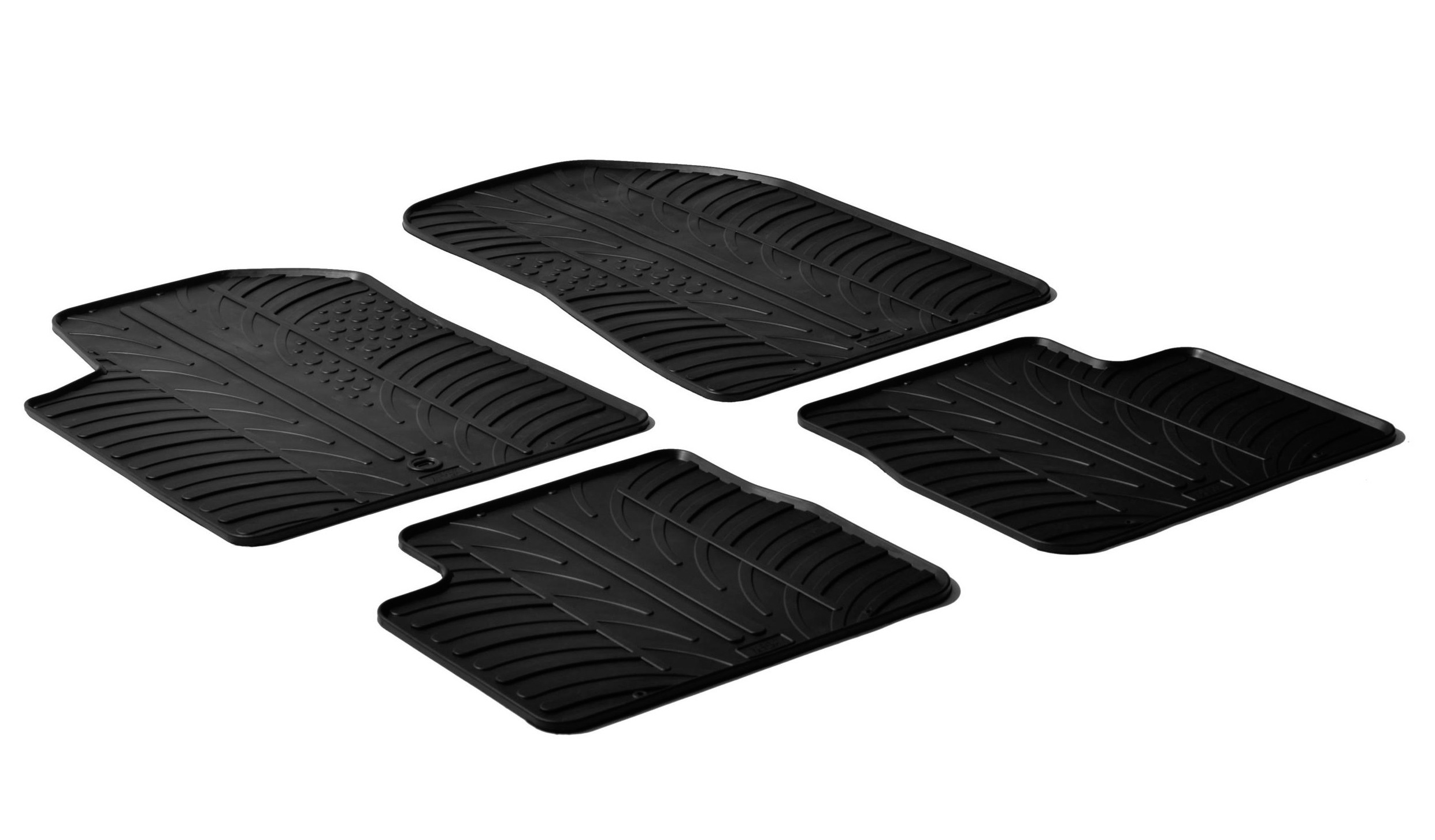 Set tappeti su misura in gomma - compatibile per Alfa Romeo Giulietta (04/10>04/21)