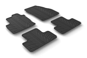 Set tappeti su misura in gomma - compatibile per  Land Rover Evoque 3p (04/11>09/18) -  Land Rover Evoque 5p (04/11>12/18) -  Land Rover Evoque Cabrio (04/16>12/18)