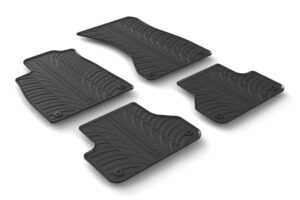 Set tappeti su misura in gomma - compatibile per  Audi A4 4p (11/15>09/24) -  Audi A4 Allroad (06/16>) -  Audi A4 Avant (11/15>10/24)