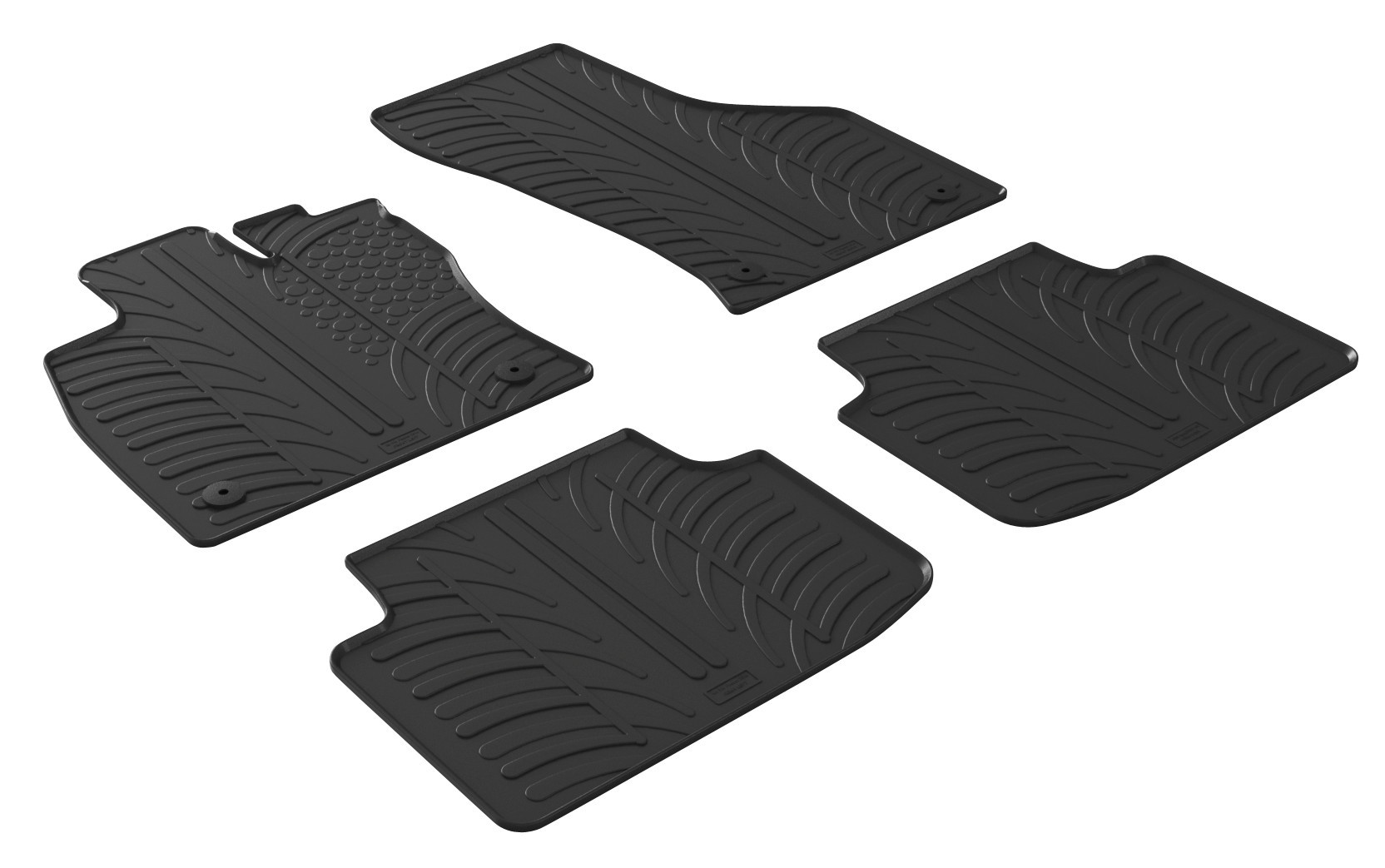 Set tappeti su misura in gomma - compatibile per Volkswagen Passat 4p (12/14>10/20) automatico - Volkswagen Passat Alltrack (10/15>) automatico - Volkswagen Passat Variant (11/14>11/23) automatico