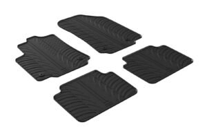 Set tappeti su misura in gomma - compatibile per  Citroen C3 Aircross (10/17>07/24)