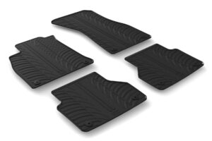 Set tappeti su misura in gomma - compatibile per  Audi A6 4p (07/18>05/25) -  Audi A6 Avant (08/18>04/25) -  Audi A7 Sportback (04/18>04/25) -  Audi A6 Allroad (09/19>)