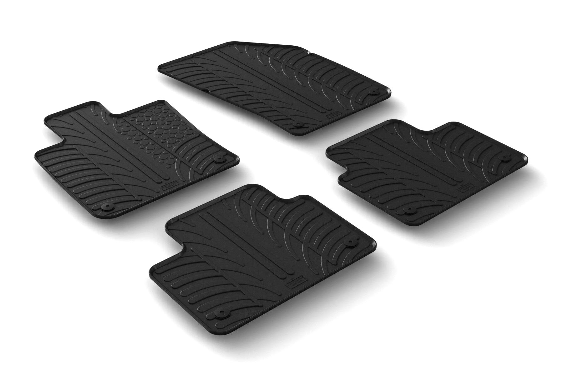 Set tappeti su misura in gomma - compatibile per Volvo V60 (09/18>) - Volvo V60 Cross Country (11/18>04/25) - Volvo S60 4p (04/19>10/24)