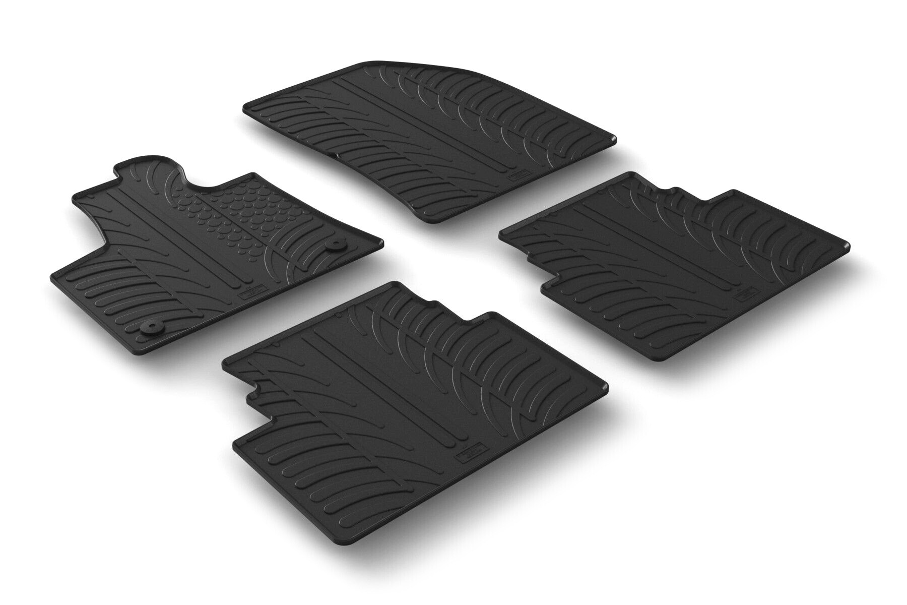 Set tappeti su misura in gomma - compatibile per Citroen C5 Aircross (12/18>07/25)