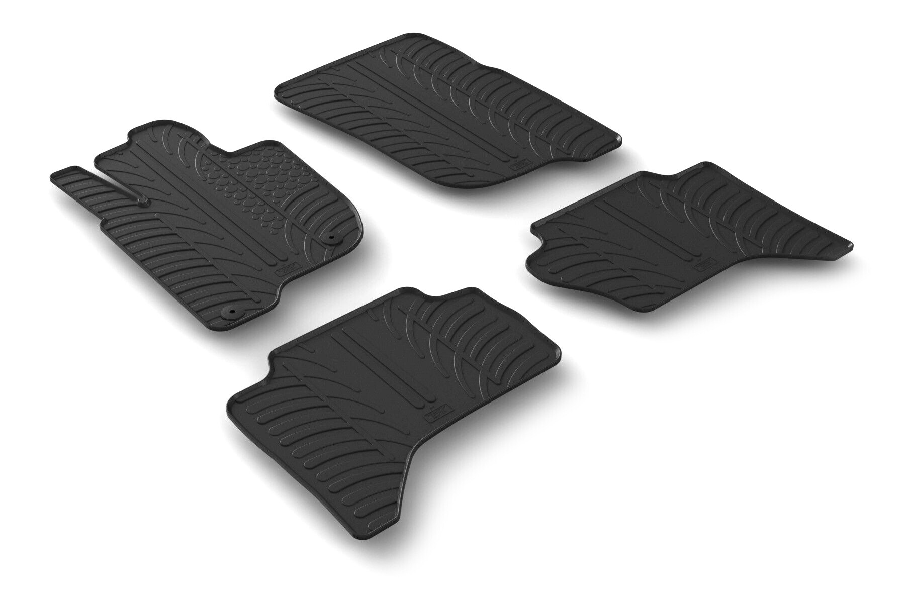 Set tappeti su misura in gomma - compatibile per Mitsubishi L200 Club Cab (09/15>06/23) - Mitsubishi L200 Double Cab (09/15>06/23) - Fiat Fullback Cabina Estesa (09/16>01/21) - Fiat Fullback Doppia Cabina (09/16>01/21)