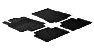 Set tappeti su misura in gomma - compatibile per Mercedes Classe A 3p (09/04>12/10) - Mercedes Classe A 5p (09/04>09/12) - Mercedes Classe B (05/05>09/11)