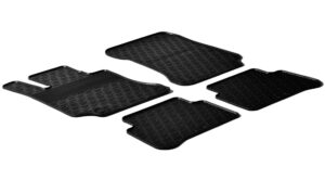 Set tappeti su misura in gomma - compatibile per  Mercedes Classe E 4p (03/09>06/16) -  Mercedes Classe E sw (09/09>11/16)