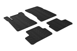 Set tappeti su misura in gomma - compatibile per Mercedes Classe A 5p (06/18>09/22) - Mercedes Classe B (02/19>09/22) - Mercedes GLA (04/20>05/23) - Mercedes Classe A 5p (10/22>) - Mercedes Classe B (10/22>) - Mercedes GLA (06/23>)