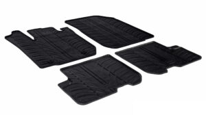 Set tappeti su misura in gomma - compatibile per  Dacia Logan MCV 5p (10/13>09/21) -  Dacia Sandero (01/13>01/21) -  Dacia Sandero Stepway (01/13>01/21)