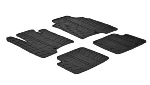 Set tappeti su misura in gomma - compatibile per Fiat Panda (02/12>10/20) fino al 2014