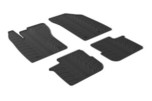 Set tappeti su misura in gomma - compatibile per  Fiat Tipo 5p (05/16>09/20) -  Fiat Tipo sw (09/16>09/20) -  Fiat Tipo 5p (10/20>04/25) -  Fiat Tipo Cross (10/20>) -  Fiat Tipo sw (10/20>04/25)