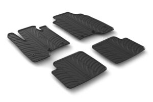 Set tappeti su misura in gomma - compatibile per Fiat Panda (02/12>10/20) dal 2014, anche ibrida - Fiat Panda City Cross (10/14>) - Fiat Panda (11/20>05/24) anche ibrida - Fiat Panda Cross (10/14>) - Fiat Pandina (06/24>)