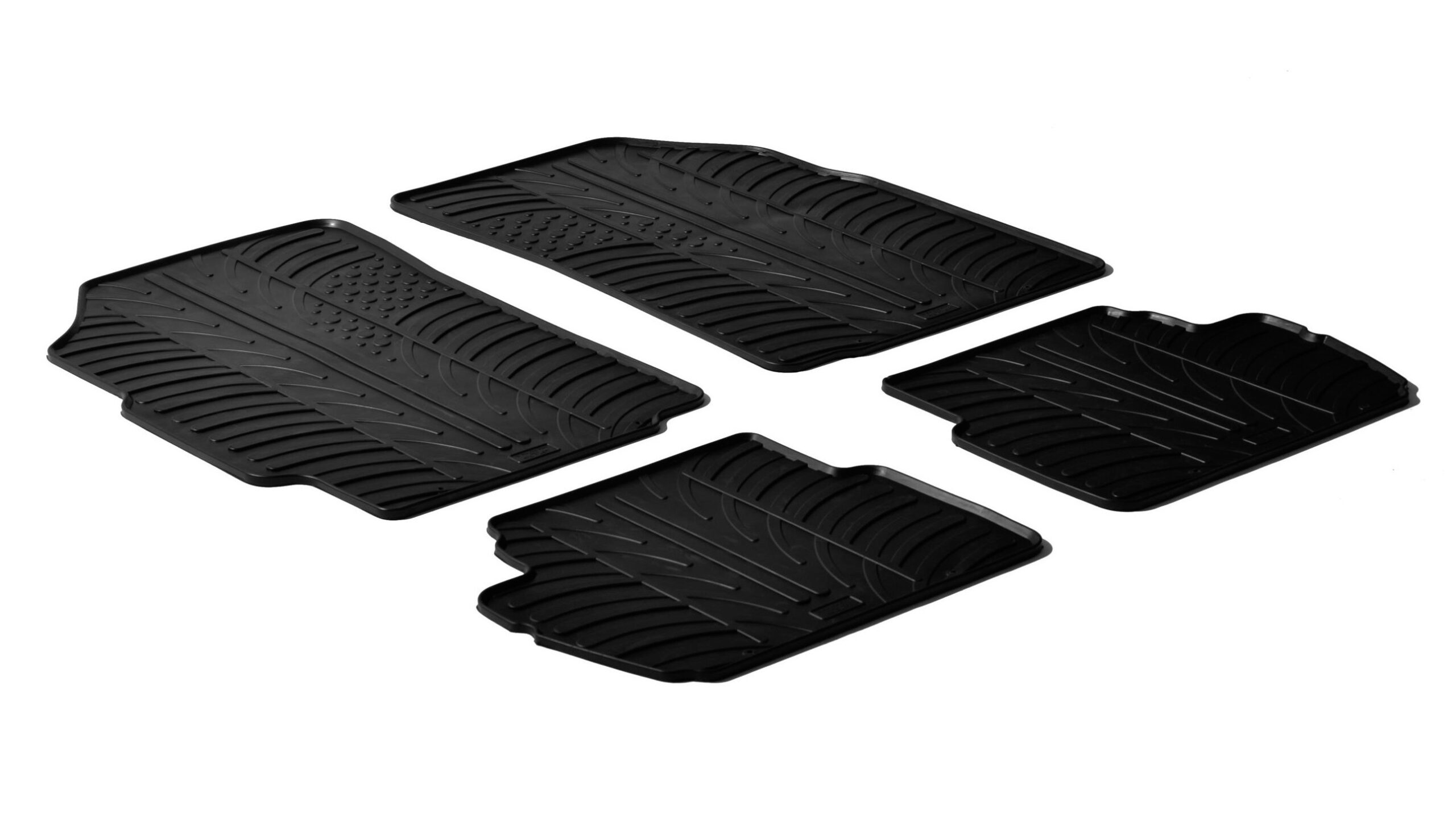 Set tappeti su misura in gomma - compatibile per Chevrolet Spark (02/10>09/15)