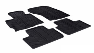 Set tappeti su misura in gomma - compatibile per  Citroen C4 Aircross (04/12>12/17) -  Mitsubishi ASX (07/10>12/12)