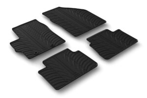 Set tappeti su misura in gomma - compatibile per Toyota Yaris 5p (09/20>12/23) anche ibrida - Toyota Yaris Cross 5p (09/21>) anche ibrida - Mazda 2 Hybrid 5p (12/21>) automatico - Toyota Yaris 5p (01/24>) anche ibrida - Toyota Yaris GR (09/20>) anche ibrida