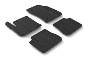 Set tappeti su misura in gomma - compatibile per Peugeot 2008 (12/19>05/23) elettrica - Citroen C4 5p (11/20>11/24) elettrica - Peugeot 2008 (06/23>) elettrica - Citroen C4 5p (12/24>) elettrica