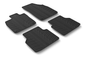Set tappeti su misura in gomma - compatibile per  Skoda Enyaq 5p (11/20>12/24) elettrica -  Skoda Enyaq Coup&egrave; IV (09/22>12/24) elettrica -  Skoda Enyaq 5p (01/25>) elettrica -  Skoda Enyaq Coup&egrave; IV (01/25>) elettrica