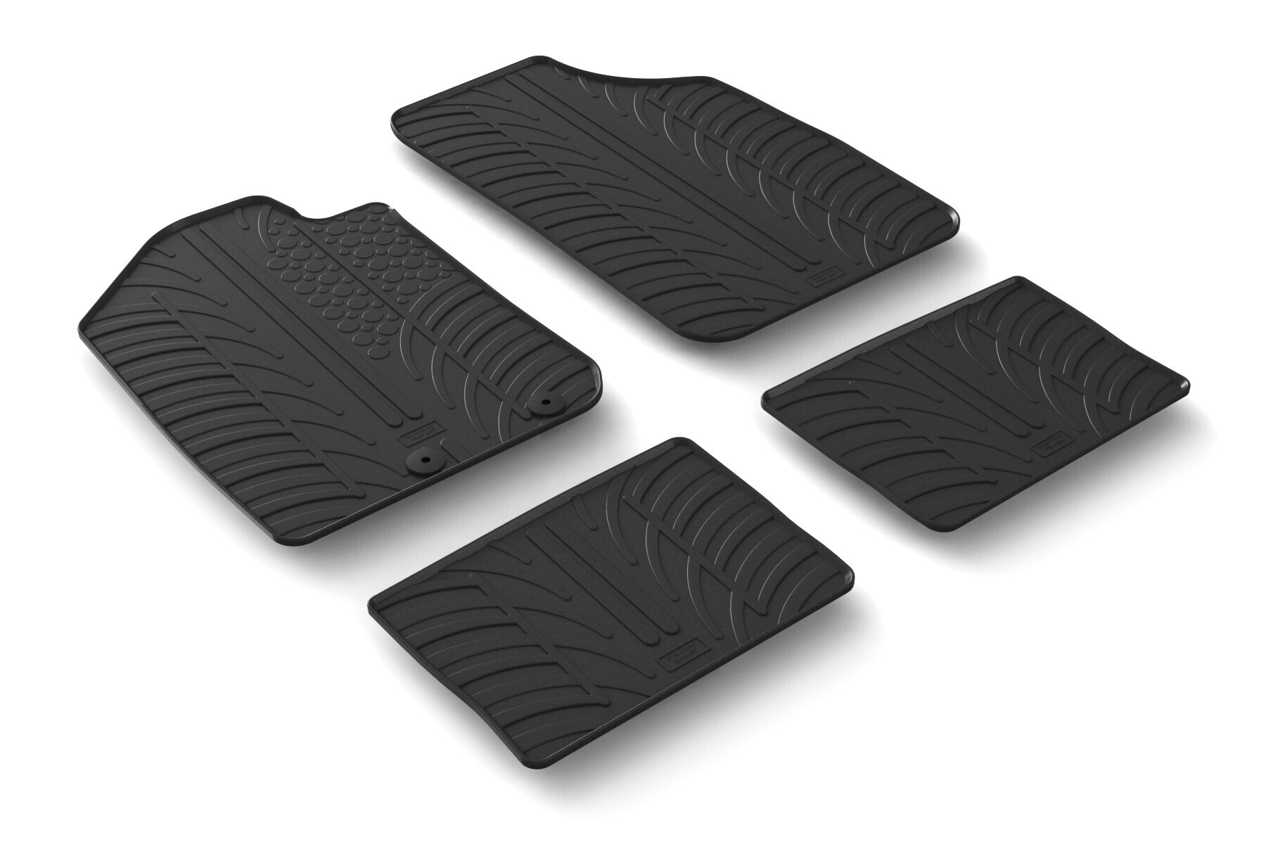 Set tappeti su misura in gomma - compatibile per Dacia Spring 5p (04/21>03/24)