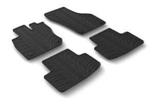 Set tappeti su misura in gomma - compatibile per  Skoda Octavia 5p (06/20>02/24) ibrida -  Skoda Octavia Wagon (06/20>02/24) ibrida -  Skoda Octavia 5p (03/24>) ibrida -  Skoda Octavia Wagon (03/24>) ibrida